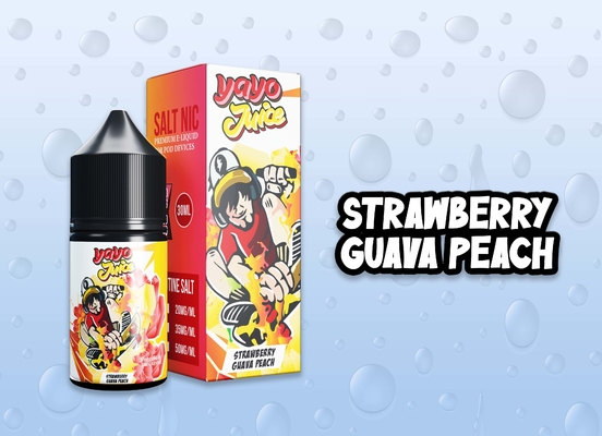 YAYO 주스 스트로베리 GUAVA 펄스 맛 20mg 30mg 50mg 니코틴 소금 E- 액체 Vape Juice by VAPOREVER