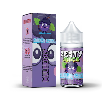 제스티 주스 슈퍼 쿨 몰베리 맛 20mg 30mg 50mg 니코틴 소금 E- 액체