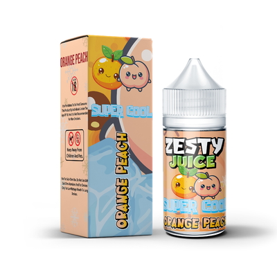 제스티 주스 슈퍼 쿨 오렌지 피치 맛 20mg 30mg 50mg 니코틴 소금 E- 액체